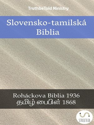 cover image of Slovensko-tamilská Biblia